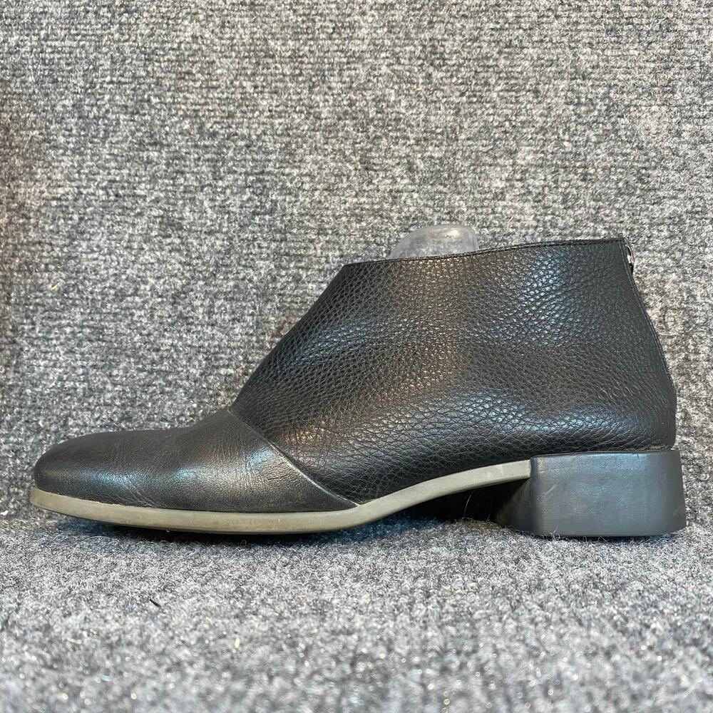 Arche Black Silver Pebbled Leather Ankle Booties Boots Shoes Womens 8 MSRP $515